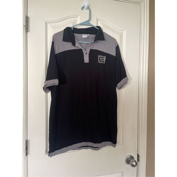 Rockwell Mens Black & Grey Short Sleeve Colorblock Golf Polo Shirt Size Large - Picture 12 of 15